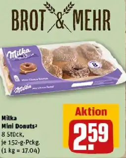 REWE Milka Mini Donuts Angebot
