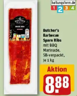 REWE Butcher's Barbecue Spare Ribs Angebot