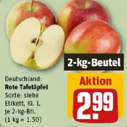 REWE Rote Tafeläpfel Angebot