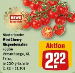 REWE Mini Cherry Rispentomaten Angebot