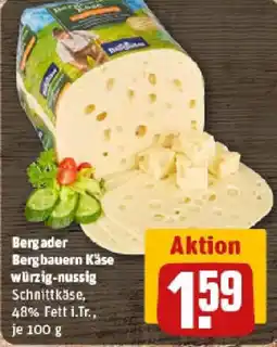 REWE Bergader Bergbauern Käse würzig-nussig Angebot