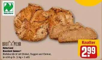 REWE BROT & MEHR Naturland Hausbrot Emmer Angebot