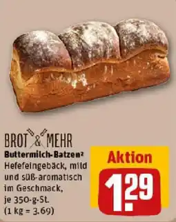 REWE BROT & MEHR Buttermilch-Batzen Angebot