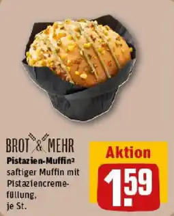 REWE BROT & MEHR Pistazien-Muffin Angebot