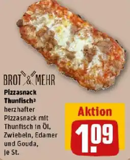 REWE BROT & MEHR Pizzasnack Thunfisch Angebot