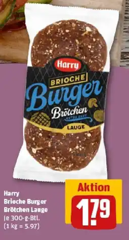 REWE Harry Brioche Burger Brötchen Lauge Angebot