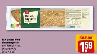 REWE REWE Beste Wahl Dinkel Baguette Angebot