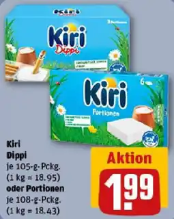 REWE Kiri Dippi oder Portionen Angebot