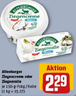 REWE Altenburger Ziegencreme oder Ziegenrolle Angebot