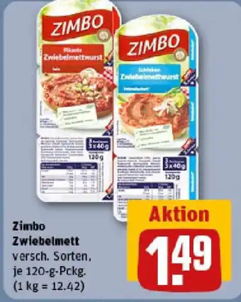 REWE ZIMBO Zwiebelmett Angebot