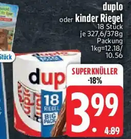 Edeka duplo oder kinder Riegel Angebot