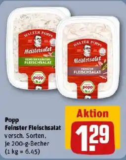 REWE Popp Feinster Fleischsalat Angebot