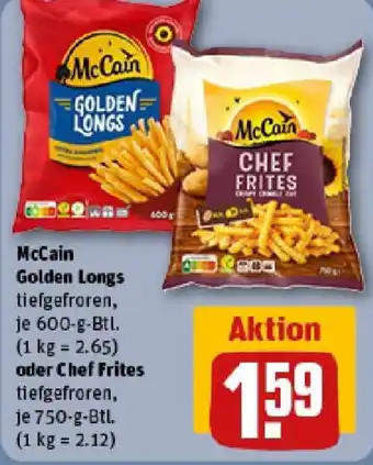 REWE McCain Golden Longs oder Chef Frites Angebot