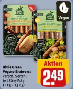 REWE Billie Green Vegane Bratwurst Angebot