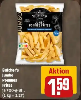 REWE Butcher's Jumbo Pommes Frites Angebot