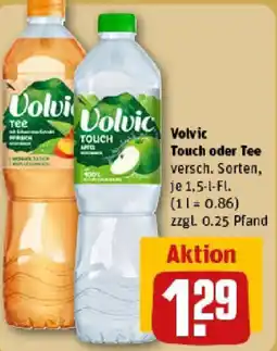 REWE Volvic Touch oder Tee Angebot