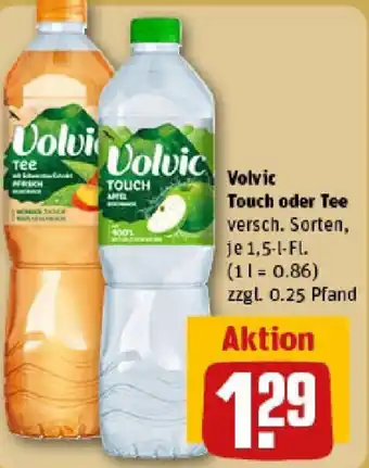 REWE Volvic Touch oder Tee Angebot