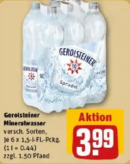 REWE Gerolsteiner Mineralwasser Angebot