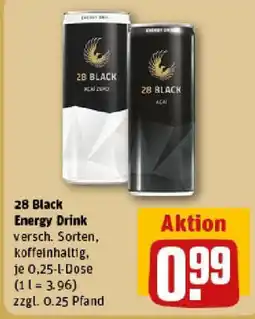 REWE 28 Black Energy Drink Angebot
