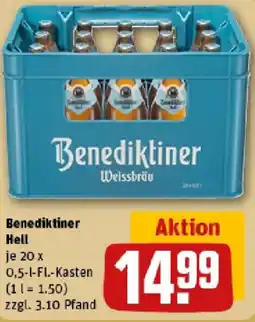 REWE Benediktiner Hell Angebot