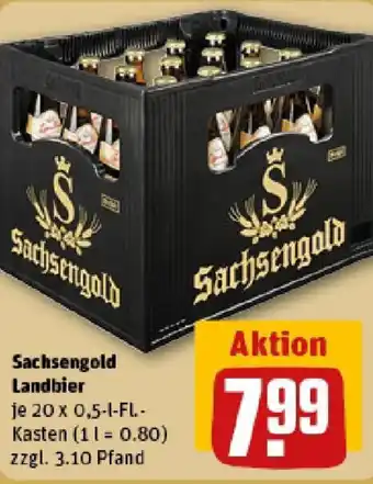 REWE Sachsengold Landbier Angebot