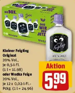 REWE Kleiner Feigling Original oder Wodka Feige Angebot