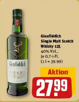 REWE Glenfiddich Single Malt Scotch Whisky 12 Angebot