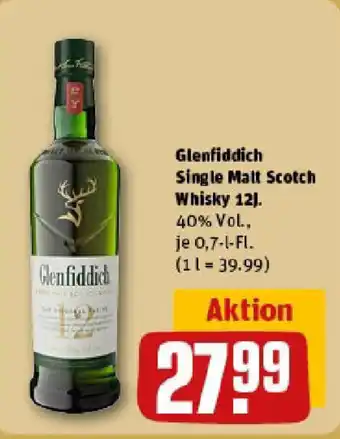 REWE Glenfiddich Single Malt Scotch Whisky 12 Angebot
