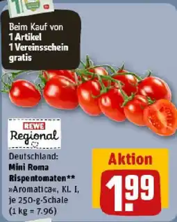 REWE Mini Roma Rispentomaten Angebot