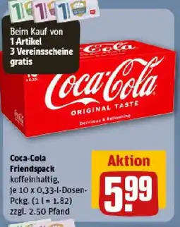 REWE Coca-Cola Friendspack Angebot