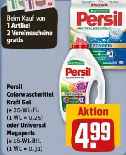 REWE Persil Colorwaschmittel Kraft Gel oder Universal megaperls Angebot