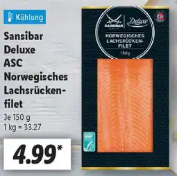 Lidl Sansibar Deluxe ASC Norwegisches Lachsrückenfilet Angebot