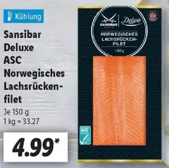 Lidl Sansibar Deluxe ASC Norwegisches Lachsrückenfilet Angebot