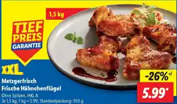 Lidl Metzgerfrisch Frische Hähnchenflügel Angebot