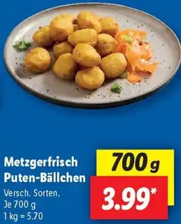 Lidl Metzgerfrisch Puten-Bällchen Angebot
