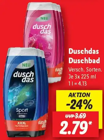Lidl Duschdas Duschbad Angebot