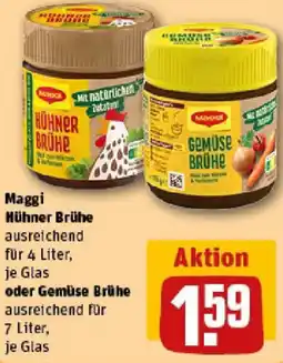 REWE Maggi Hühner Brühe oder Gemüse Brühe Angebot