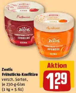 REWE Zentis Frühstücks-Konfitüre Angebot