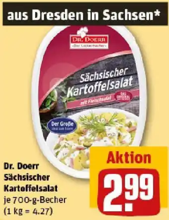 REWE Dr. Doerr Sächsischer Kartoffelsalat Angebot