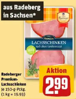 REWE Radeberger Premium Lachsschinken Angebot