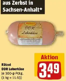 REWE Rätzel DDR Leberkäse Angebot