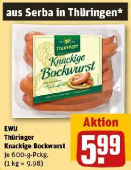 REWE EWU Thüringer Knackige Bockwurst Angebot