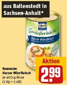 REWE Keunecke Harzer Würzfleisch Angebot