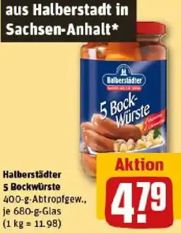 REWE Halberstädter 5 Bockwürste Angebot
