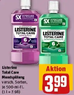 REWE Listerine Total Care Mundspülung Angebot