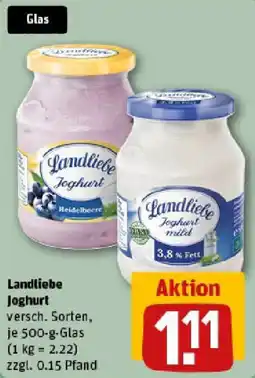 REWE Landliebe Joghurt Angebot