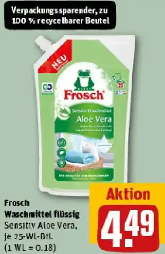 REWE Frosch Waschmittel flüssig Angebot