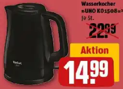 REWE Tefal Wasserkocher UNO K01508 Angebot
