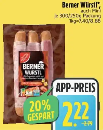 Edeka Gut & Günstig Berner Würstl Angebot