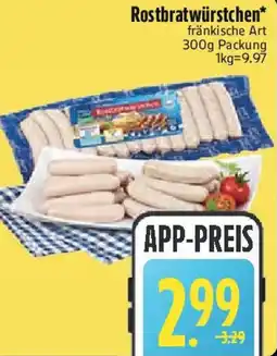 Edeka Rostbratwürstchen Angebot